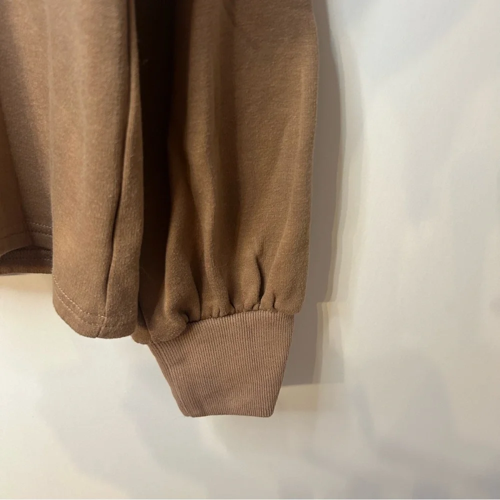 Fixmatti Brown Colorblock 2-Piece Sweatsuit Set, Size XL, Sweatshirt & Joggers - Picture 7 of 16